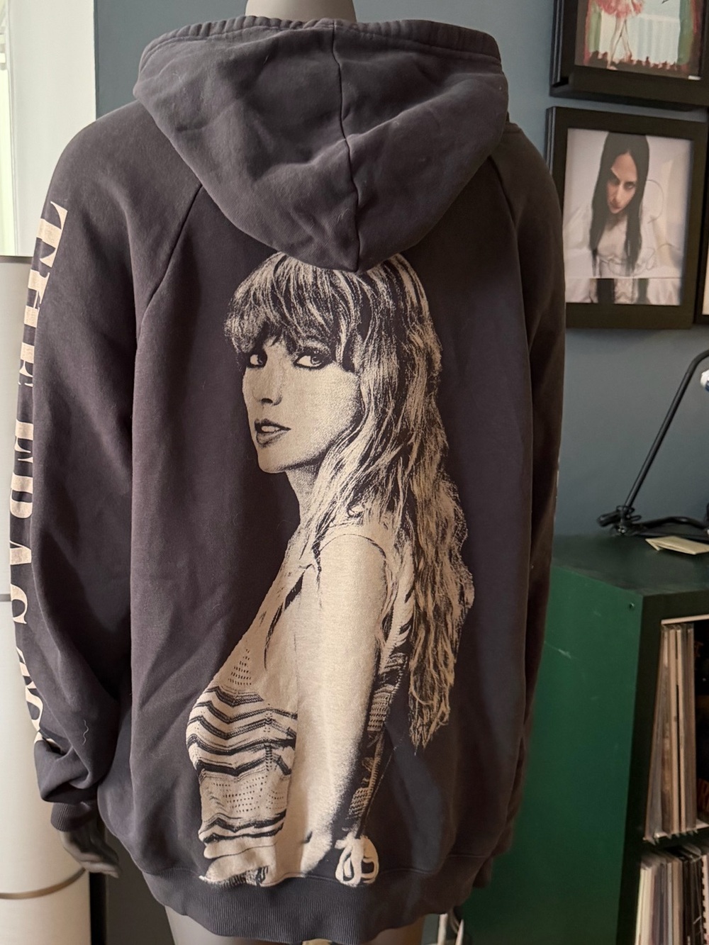 Taylor Swift Eras Tour Grey Graphic Hoodie - Back Graphic